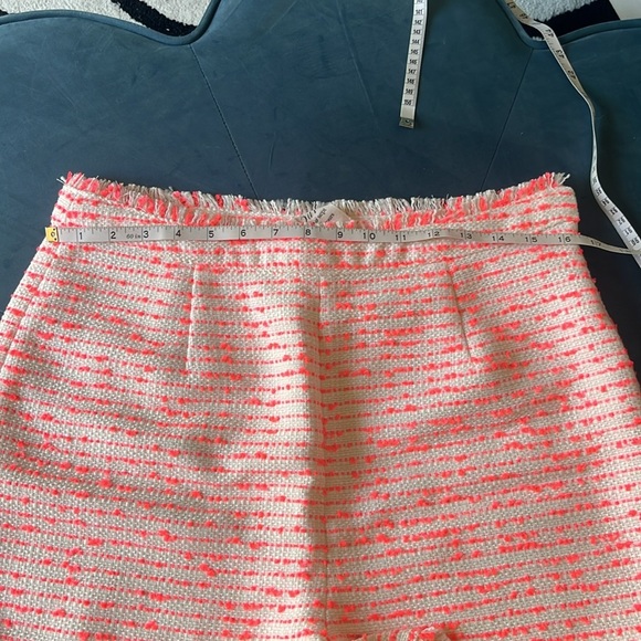 Cinq à Sept Pink and White High Waist Shorts - Picture 5 of 5